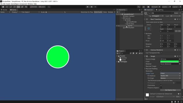 Creating a Circular Slider using UI Slider | Unity Game Engine смотреть онлайн