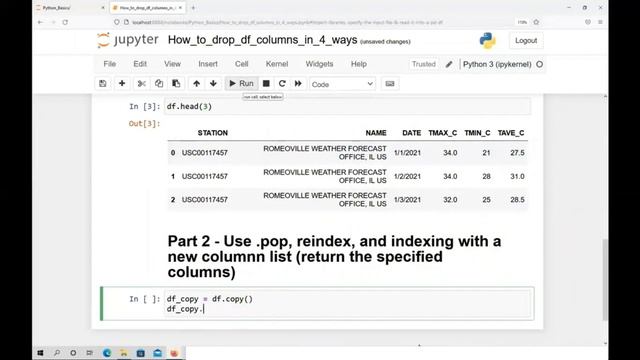 How to Drop and Get Columns from a DataFrame in Four Simple Ways for Beginners смотреть онлайн