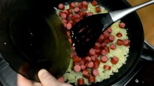 Быстрый и вкусный ужин из макарон и охотничьих колбасок, уверенно достойный рецепт