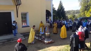 Серпейск  Первое освещение колоколов в сельском храме