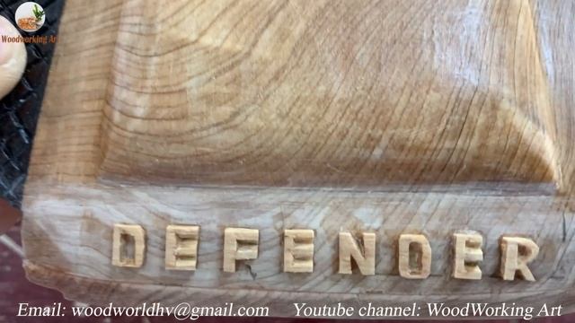 Wood Carving - 2021 Land Rover Defender 110 X - Woodworking Art смотреть онлайн