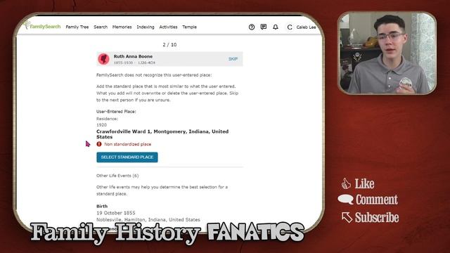 Help Improve Place Names on the FamilySearch Family Tree