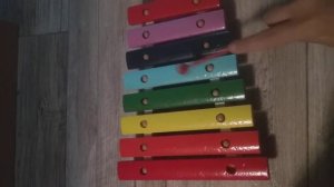 Детская мелодия на ксилафоне(металлофоне) "В травп сидел кузнечик"
