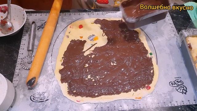 СДОБНЫЙ ХЛЕБ с НАЧИНКОЙ!Способ очень простой,но получается вкусно и красиво . #волшебновкусно #сдоб смотреть онлайн