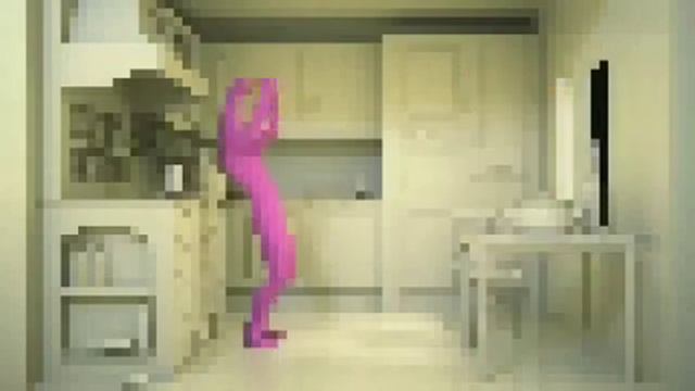 розовый гусь, смотрит в окно (8 бит) смотреть онлайн