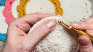 Подставка под горячее. Вязание крючком. Crochet coaster