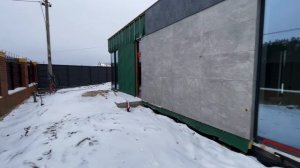 ОДНОЭТАЖНЫЙ ДОМ с плоской крышей | процесс строительства