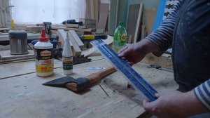 Поспорил с заказчиком. Как насадить топор. Сделал ручку из дуба.