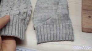 Варежки из свитера