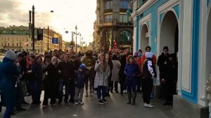 "Хава нагила" и "7-40", трубач дядя Миша у ст. метро "Невский проспект" выход на канал Грибоедова..