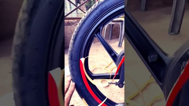 #honda CB shine 125 Rim stickering #shine Rim sticker #honda CB shine#shortsvideo #trending