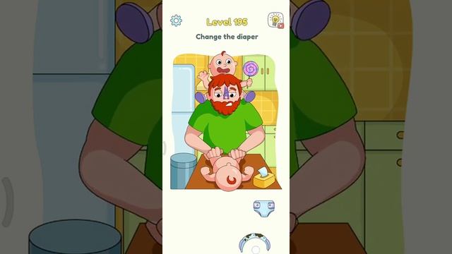 change the diaper dop3 | dop 3 level 195 solution walkthrough gameplay смотреть онлайн