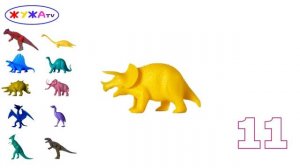 Мультик про Динозавров Учимся считать до 20