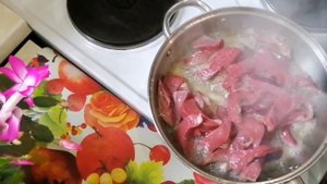 Говяжье Сердце Жаренное с Луком ??????