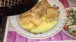 ПЮРЕ КАРТОФЕЛЯ С САЛОМ