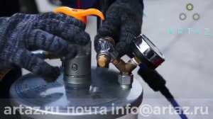 Пневматическая установка для откачки масла через щуп на 80 литров Техносоюз TS-2097