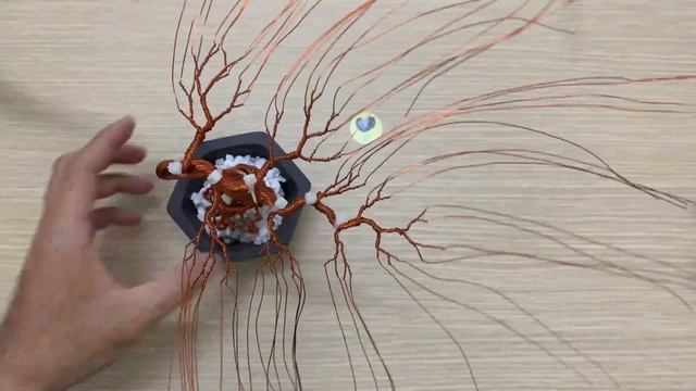 [Bonsai Handmade]How To Make Mini Bonsai Tree Wire Copper 07 смотреть онлайн