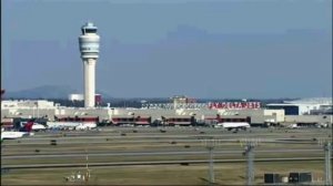 Atlanta Hartsfield-Jackson Airport (Webcam capture) Lufthansa Cargo, Virgin Atlantic, AirTran, Delt