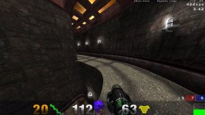 Quake 3 arena 4k, mod RUNO, Team 1 vs 8 nightmare, map 6++