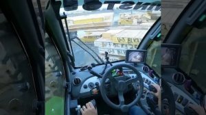 MERLO ROTO, работа двумя джойстиками, одновременное выполнение нескольких рабочих операций