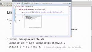 ? JAVA | Konsolenprogramme 02 - Ein-/Ausgabe auf Konsole mit Scanner.next() & System.out.println()