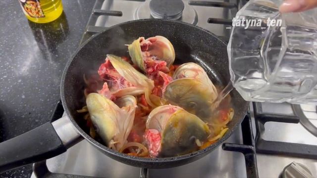 "Тушеная рыбья голова: вкусный и ароматный рецепт"#простойрецепт #оченьвкусно #быстрыйзавтрак