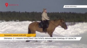 Закрывают конный клуб в Белой Холунице