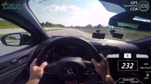 0-250km/h | Renault MEGANE 4 R.S. 280 | POV- TOP SPEED TEST ✔