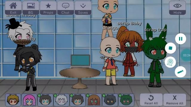 Mongo e drongo gacha live fnaf 6 noite final 5