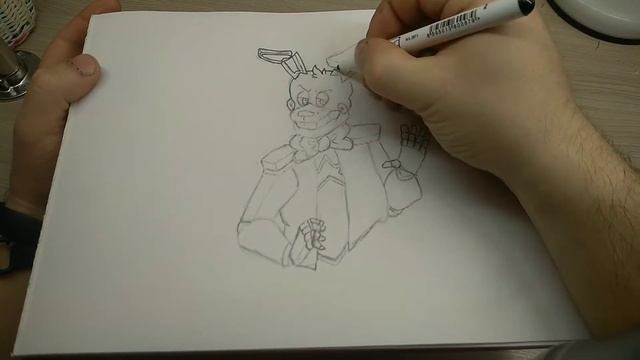 РИСУЕМ АНИМАТРОНИК ГЛЭМРОК БОННИ/FNAF 9