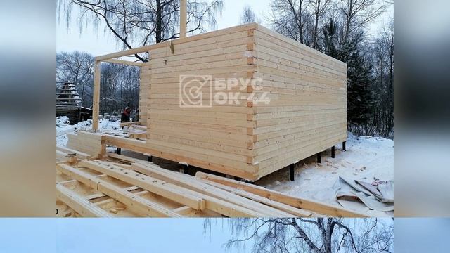 Фоторепортаж с места строительства 1,5-этажного дома. смотреть онлайн