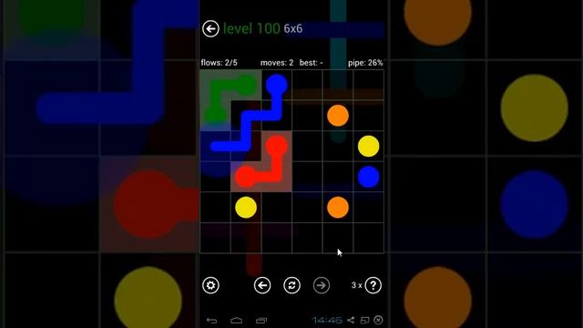 Flow Free - 6 x 6 Mania Level 100