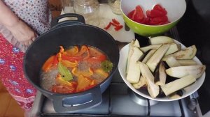 Остренькие маринованные баклажаны с перцем на зиму.Без стерилизации.