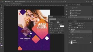 Tutorial Video - How to create Private School flyer template in Photoshop