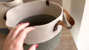 Корзина из шнура после стирки Корзина для лекарств