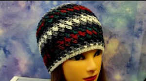 Красивая шапочка на осень крючком.  Шапочка для начинающих. (720p).mp4