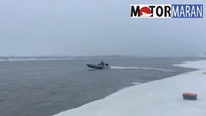 Лодка пвх Solar 450jet tunel испытания на воде. Выход на глиссер.