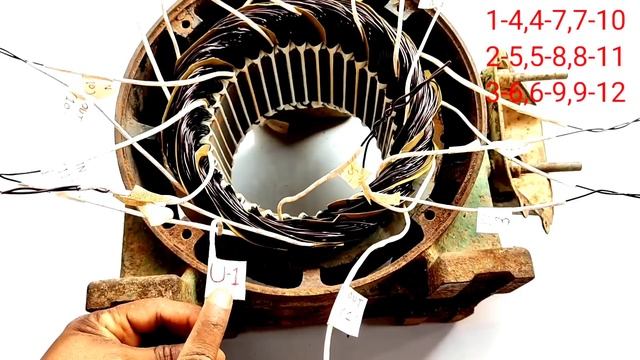 3 Phase Induction Motor Connection with Diagram || Star delta,star-delta connection/440 voltas moto
