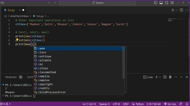 List Data Type in Python | Other Important Operations that Can be Used in Coding Questions