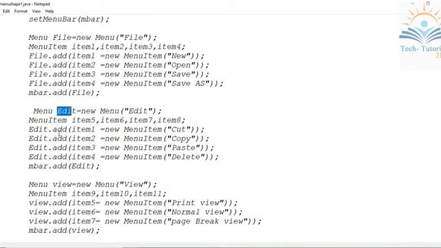 Create menus using applets in Java || #javatutorials  #java #applets