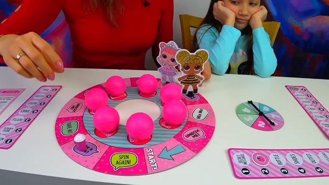 LOL CHALLENGE Лол Челлендж Кто Первый Оденет Куклу LOL Surprise Dolls Board Game /// Вики Шоу