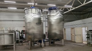 Вакумно-гомогенизирующий аппарат ВГА-П-5м³ и универсальный варочный котёл УВК-П-5м³- слайд-шоу