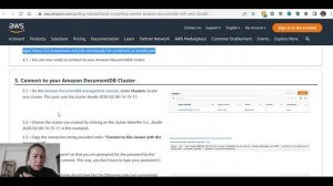 Create your first Amazon DocumentDB database from AWS Cloud9