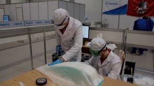 Пример изготовления изделия из композита на очном этапе