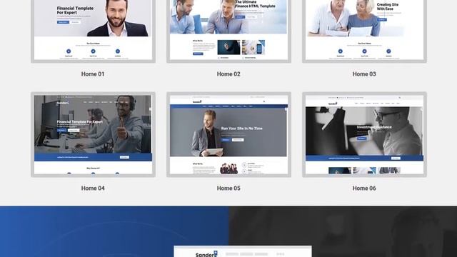 Sanders - Trusted Finance and Business Bootstrap 4 Template смотреть онлайн