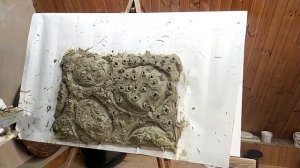 Тема морская декоративная штукатурка из цемента и песка.