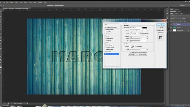 Engraved Metal Text Style Photoshop Tutorial смотреть онлайн
