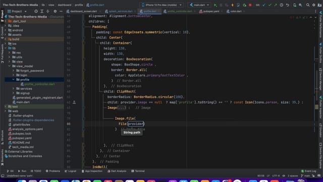 Part-14 Update User Profile Picture || Flutter Firebase Social Media Application