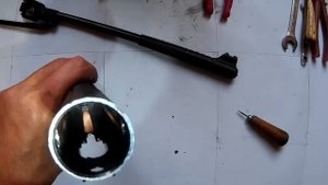Пневматическая винтовка "HATSAN STRIKER EDGE"   (очистка от ржавчины и замена пружины)