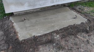 Бетонное основание под шкаф для газовых баллонов своими руками.